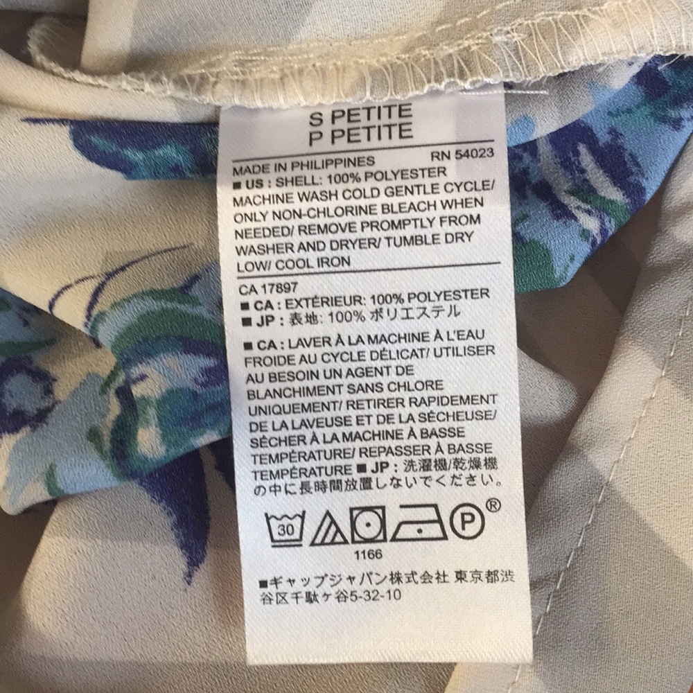 Banana Republic Long Sleeve Collared Floral Top - Picture 6 of 6